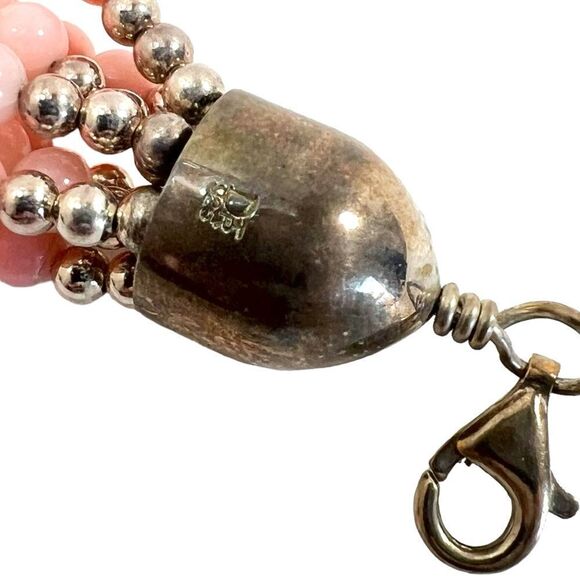 Jay King Angel Skin Coral Multi-strand Necklace and Earrings Set DTR 925 - Picture 6 of 12